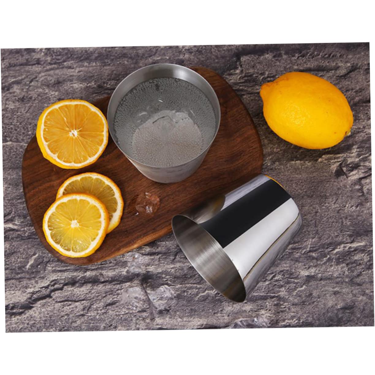 Porta Patatine In Acciaio Inox Con Supporto Salse - 2 Pezzi Per Casa E Ristorante - Foto 6