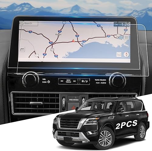 Protector de pantalla para Armada 2021-2024 (SSVSLMidnight EditionPlatinum) de 12.3 pulgadas, pantalla táctil ultra resistente a los arañazos, 2