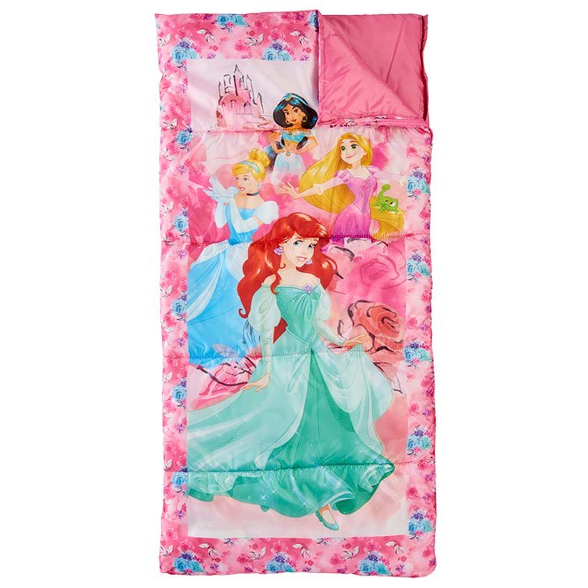 ディズニープリンセス キッズ用寝袋 紫色 シュラフ　スリーピングバッグ ディズニープリンセス キッズ用寝袋 紫色 シュラフ スリーピング