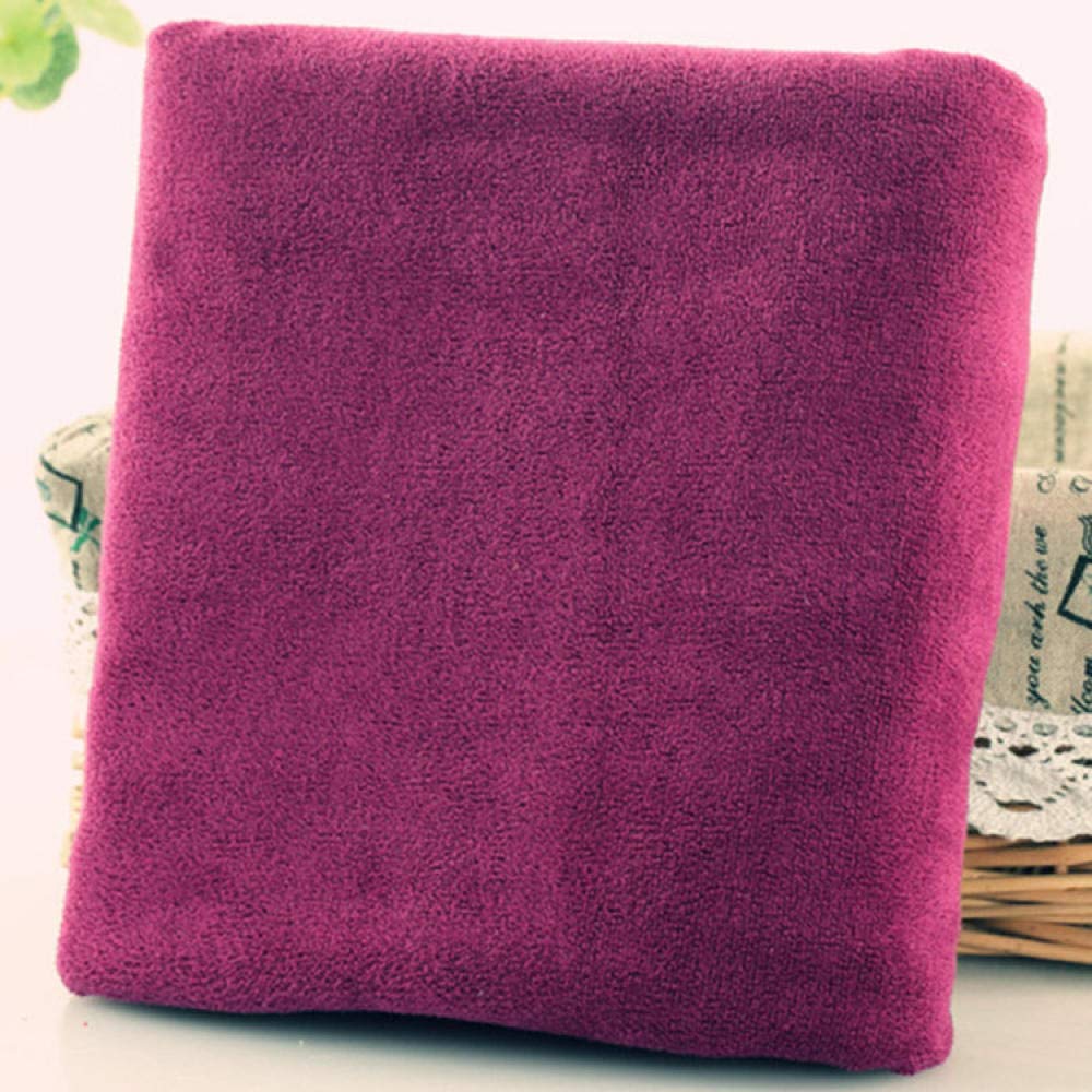 Serviette De Bain Grande Taille Drap De Bain Institut De Beauté, Linge De Lit en Coton, Bain, Kinésithérapie, Bain De Pieds, Yoga, Grande Serviette Super Épaisse Vin Rouge 200X150Cm
