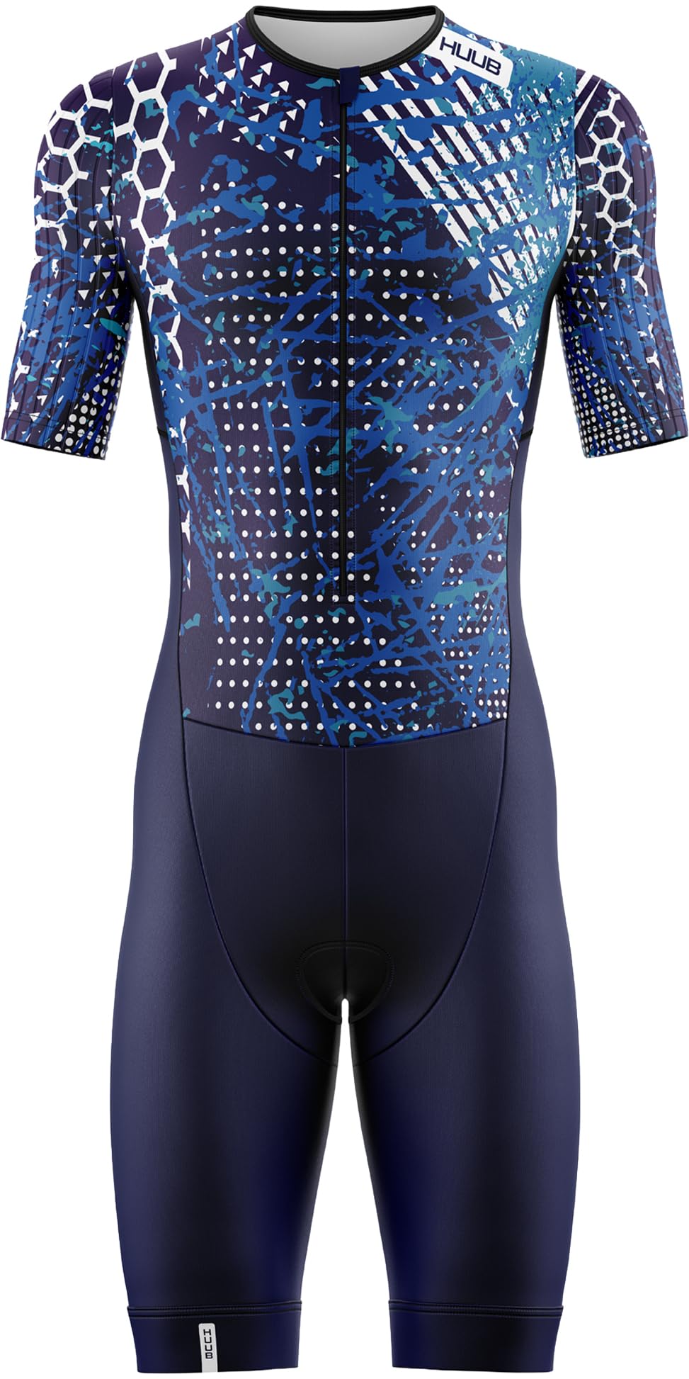 Huub 2026 Collage Tri Suit para hombre, azul marino/azul