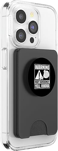 Miniatura 4 de Warning May Randomly Yell Vibora Padel Racquet Paddle PopSockets PopWallet for MagSafe