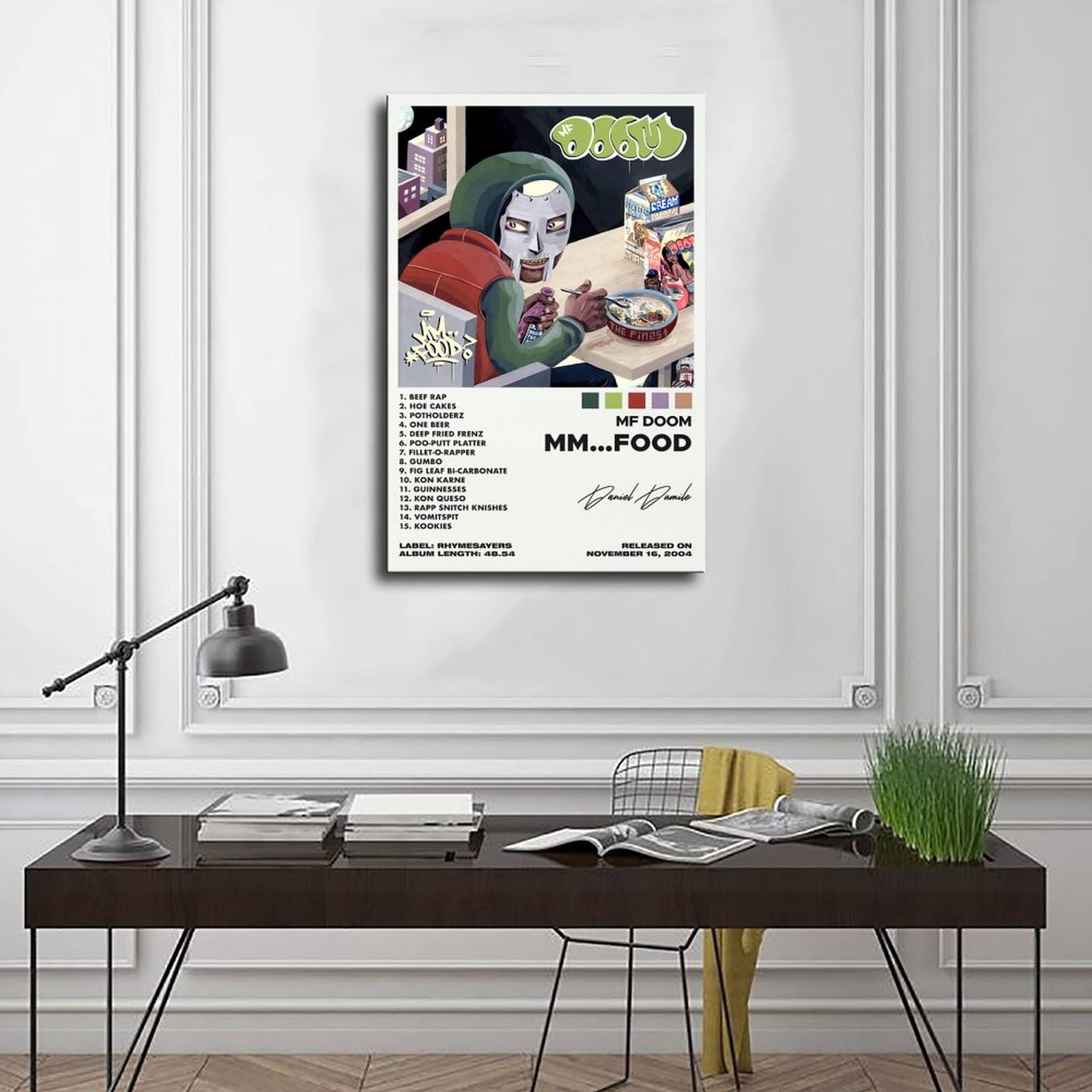 NLLWRT MF Doom Operation Doomsday Leinwandposter - 50x75cm Retro Wandkunst