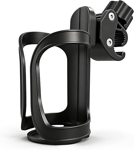 Walker Cup Holder, Wheelchair Cup Holder, Universal Drinks Holder for Walker, Wheelchair, Rollator, Mobility Scooter Accessory for Elderly Seniors