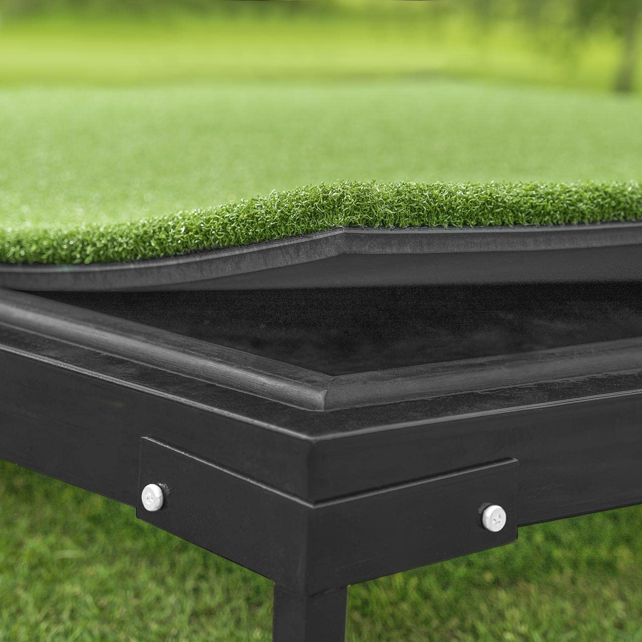 FORB Zimowa złota koszulka rama - rama maty do ćwiczeń golfowych zapobiegająca błotnistym podłożu | Akcesoria golfowe na polach golfowych | rama do golfa zimowa | podniesiona koszulka golfowa