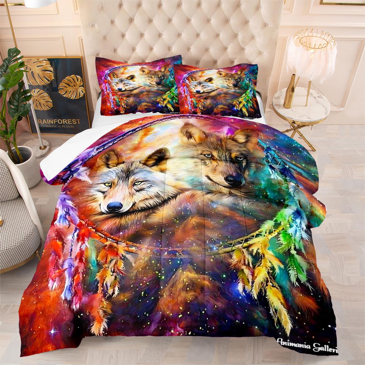 Couette avec rembourrage en polyester grand lit 230x260 pour literie moderne