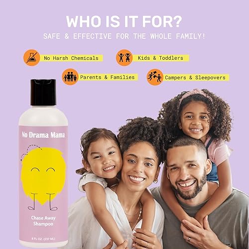 Miniatura 6 de Chase Away Champú antipiojos  Sin sulfato con aceite de menta, neem, eucalipto y romero, 8 onzas