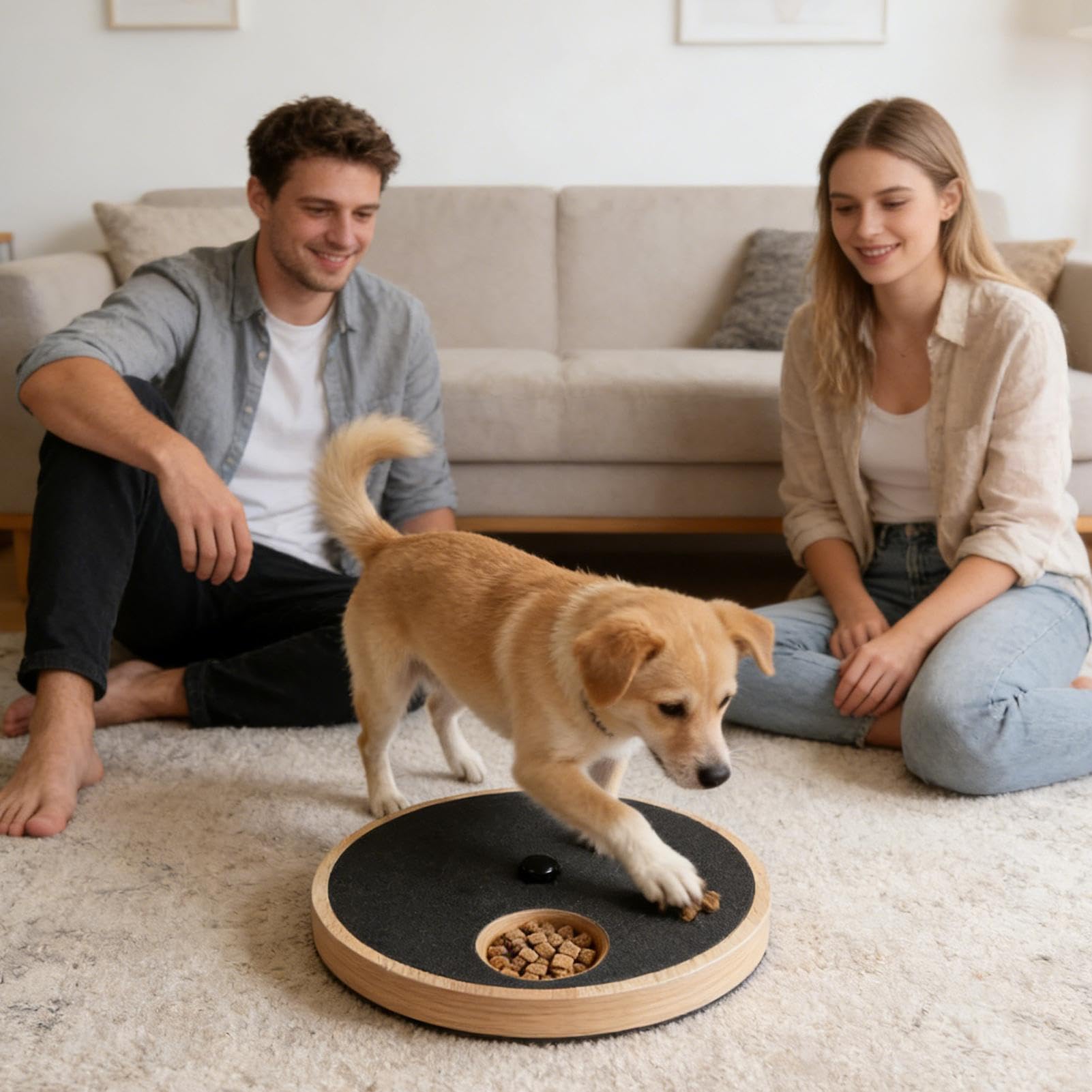 Tagliaunghie per Cani a Rotazione Gadget in legno per arricchimento | per Unghie Cane per Cuccioli Cani Piccoli Medie Balcone Giardino Salotto Camera da