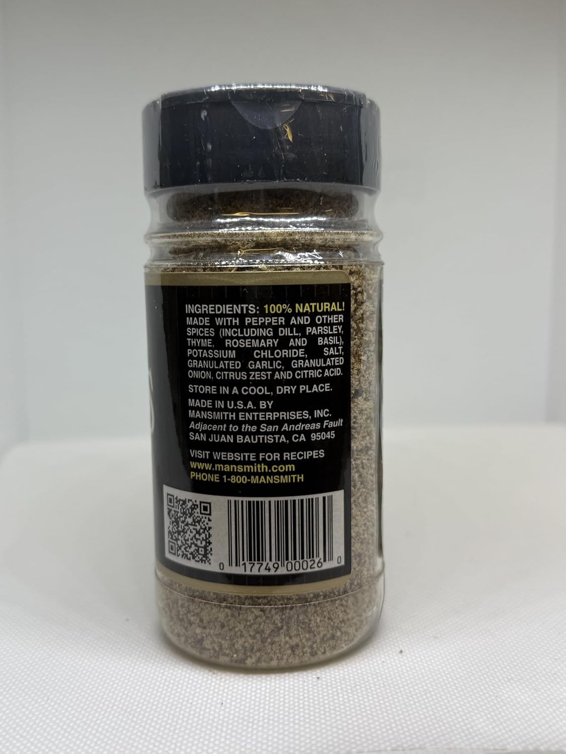 Mansmith's Fish and Seafood Seasoning, Low Sodium, 6oz., Twin Pack