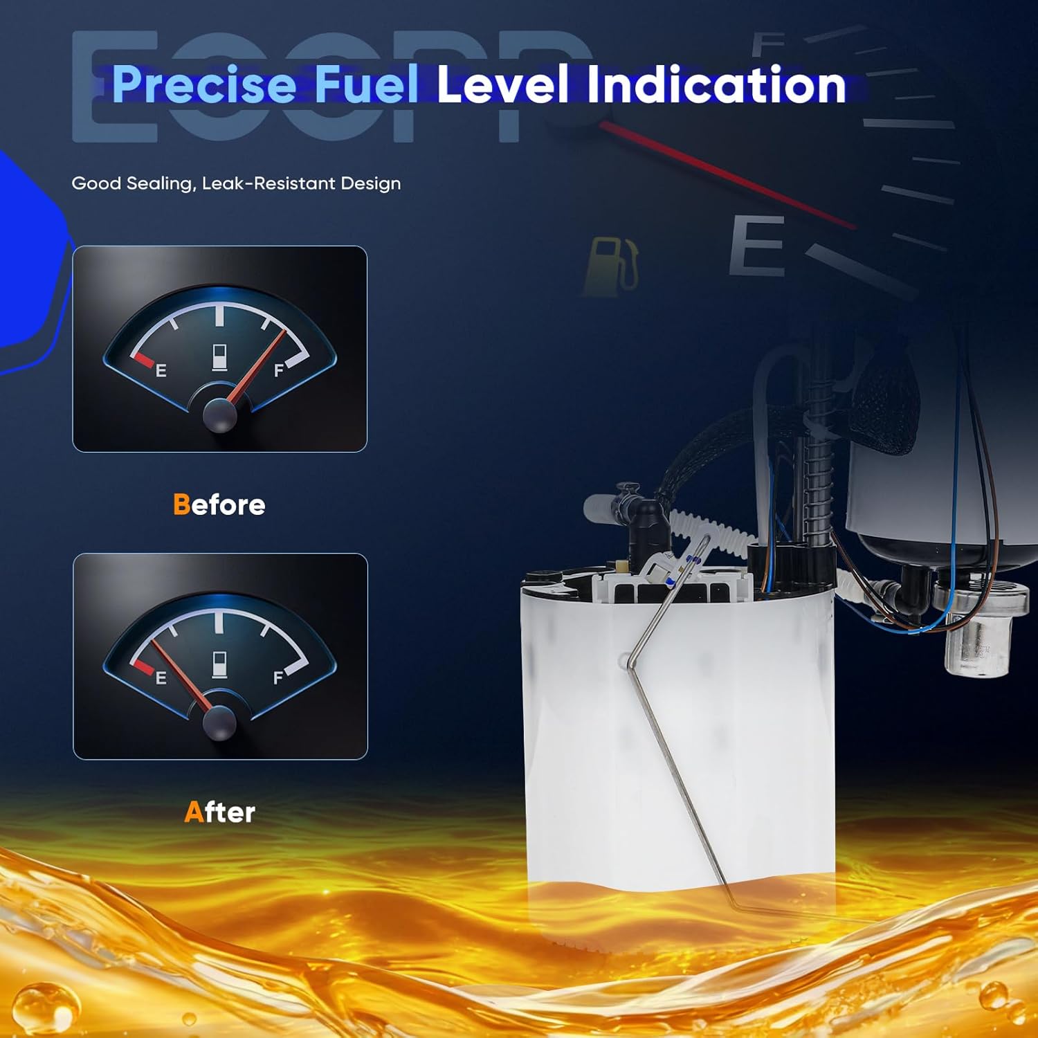 ECCPP Fuel Pump Assembly E9168M Compatible with Audi A6 2012-2016 2.0L L4, A6 Quattro 2013-2016 2.0L/3.0L, A7 Quattro 2012-2016 3.0L, S6 2013-2016 4.0L, S7 2013-2015 4.0L