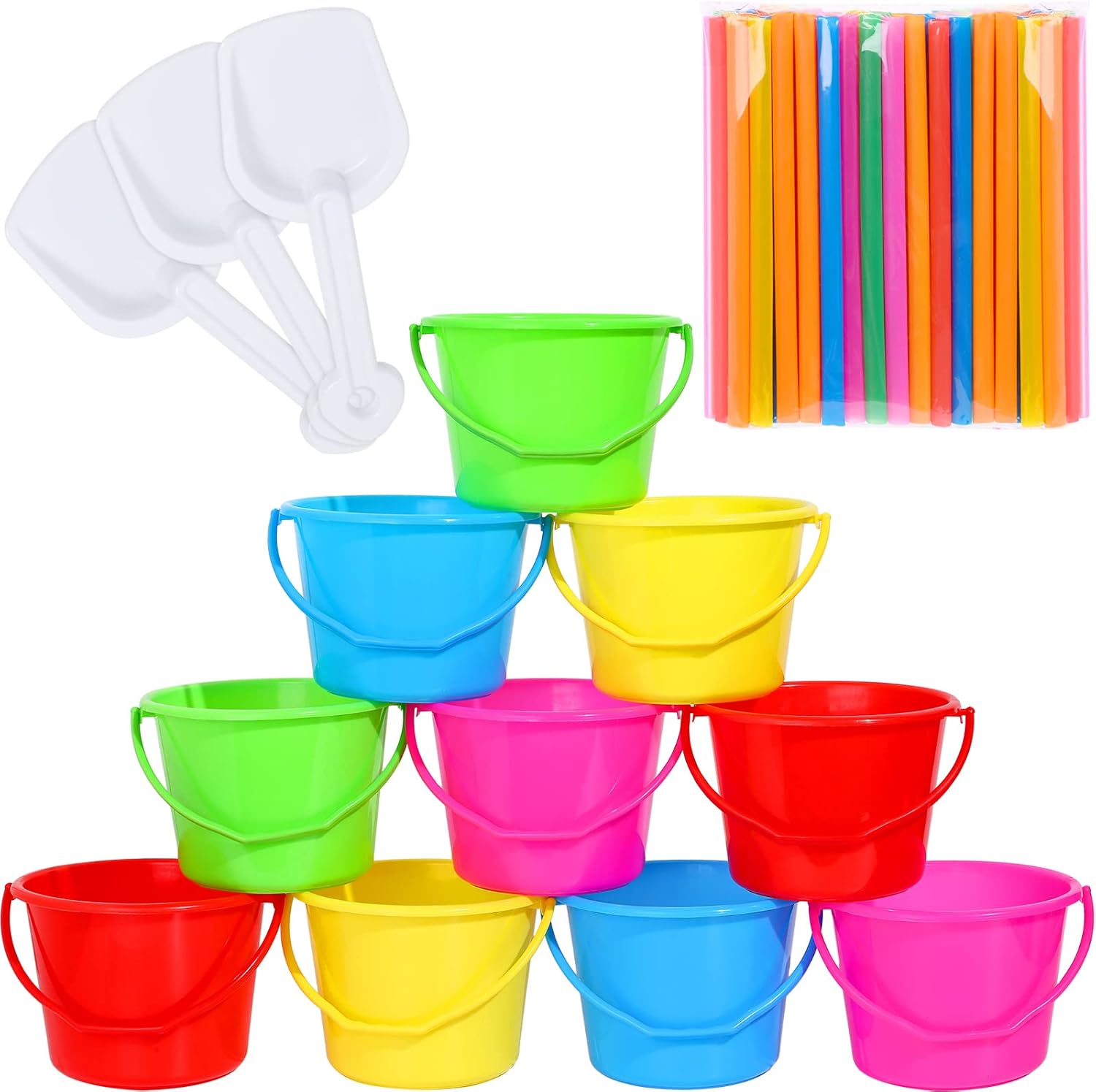 10 Sets Sand Buckets and Shovels Beach Buckets and Shovels