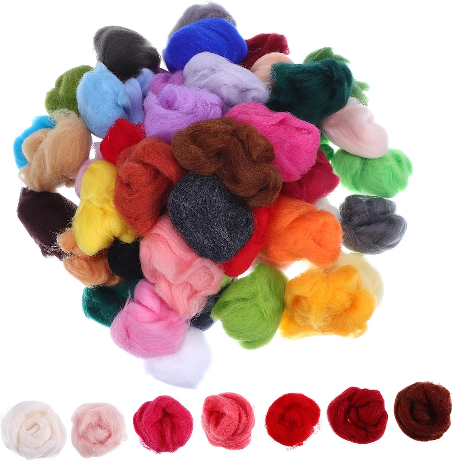 Wool Roving for Needle Felting DIY Craft Wool Material