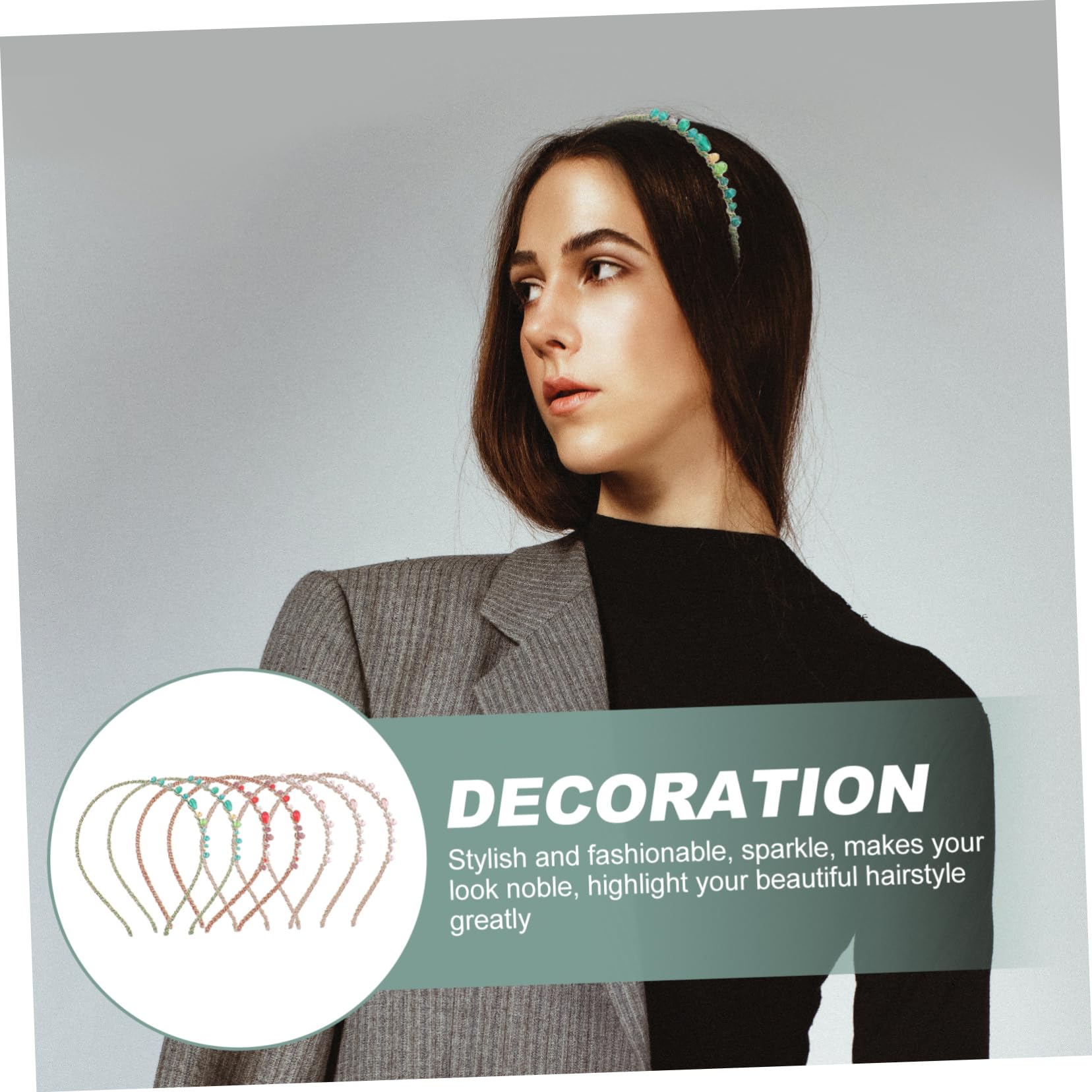 Housoutil 21pezzi Cerchietti Brillanti Per Ragazze e Donne Accessori Eleganti Per Eventi e Feste Per Matrimonio e Acconciature Alla Moda