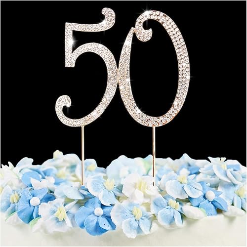 Decoración para tartas con diamantes de imitación de alta calidad, ideas de decoración de fiesta de cumpleaños o aniversario, aleación de metal de