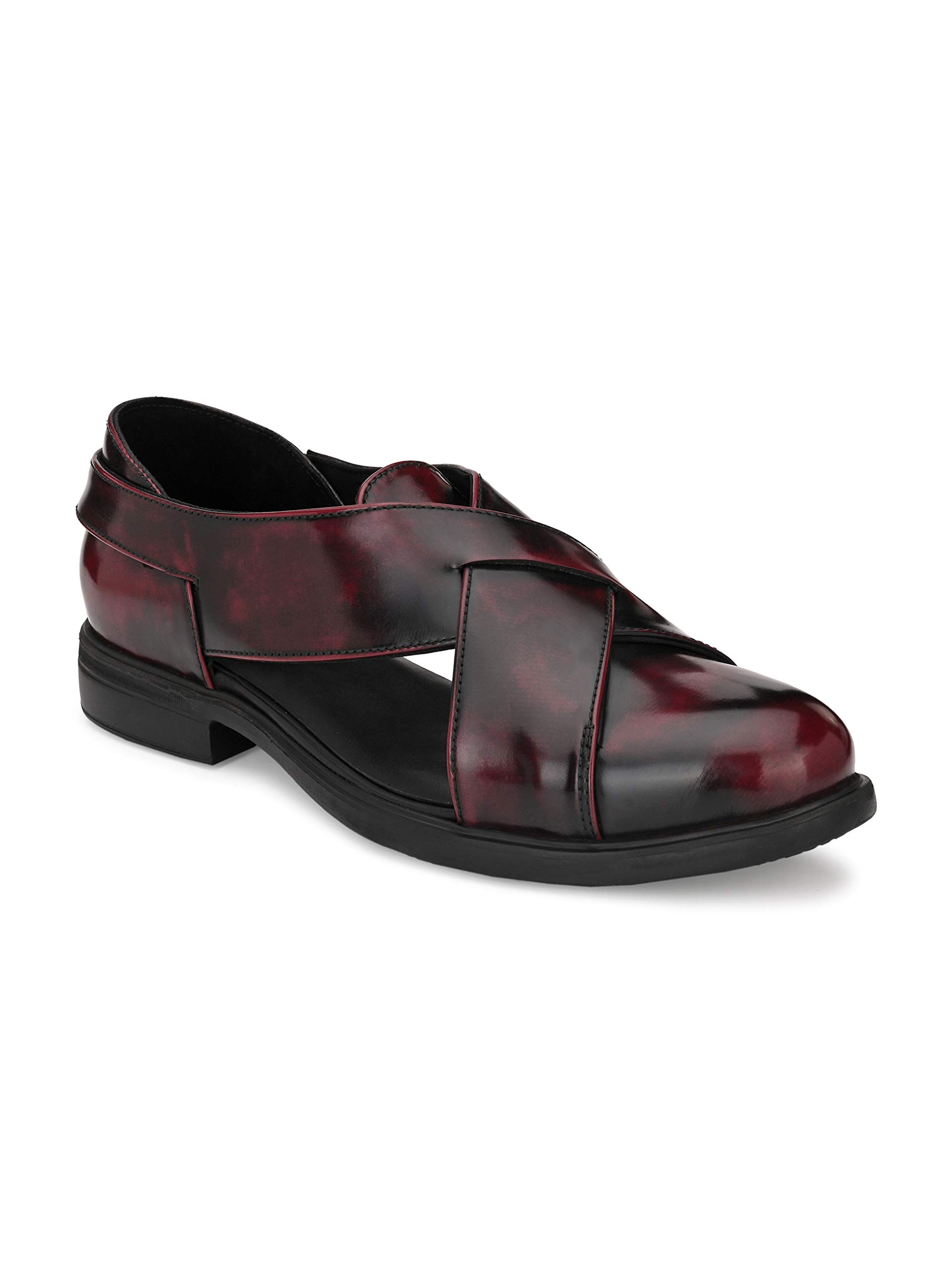 delize Men's Brown Roman Sandals-picture-35
