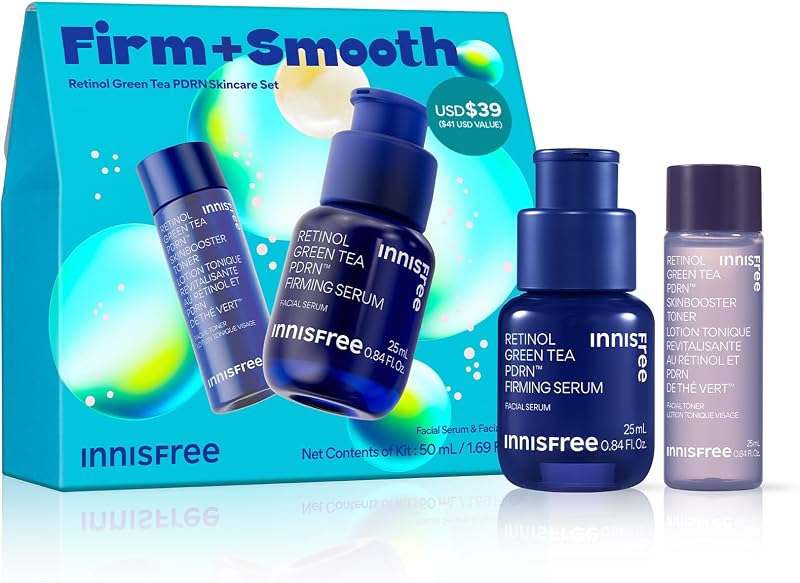 Green Tea PDRN Serum | Korean Skincare with Retinol & Hyaluronic Acid for Hydrating, Anti‑Aging Care and Wrinkles | Suitable for Acne‑Prone & Sensitive Skin | Available in Jumbo & Gift Set