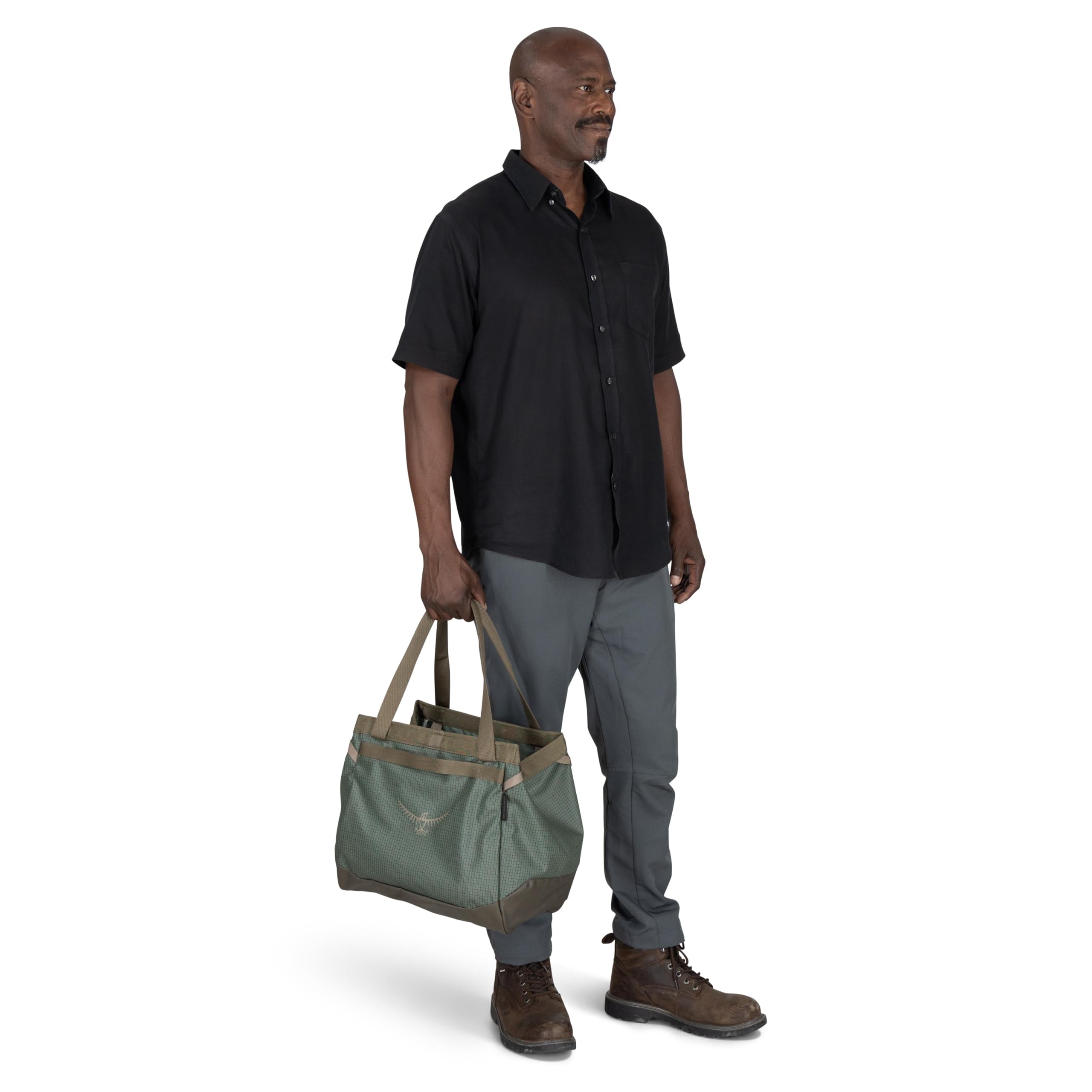 Osprey Unisex Transporter Gear Tote 28 wytrzymała torba do przenoszenia wyposażenia, Niebieski płomień.