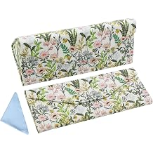 Foldable Glasses Case, Magnetic PU Leahter Sunglasses Case, Cute Hard Shell Folding Eyeglass Cases for Women Kids
