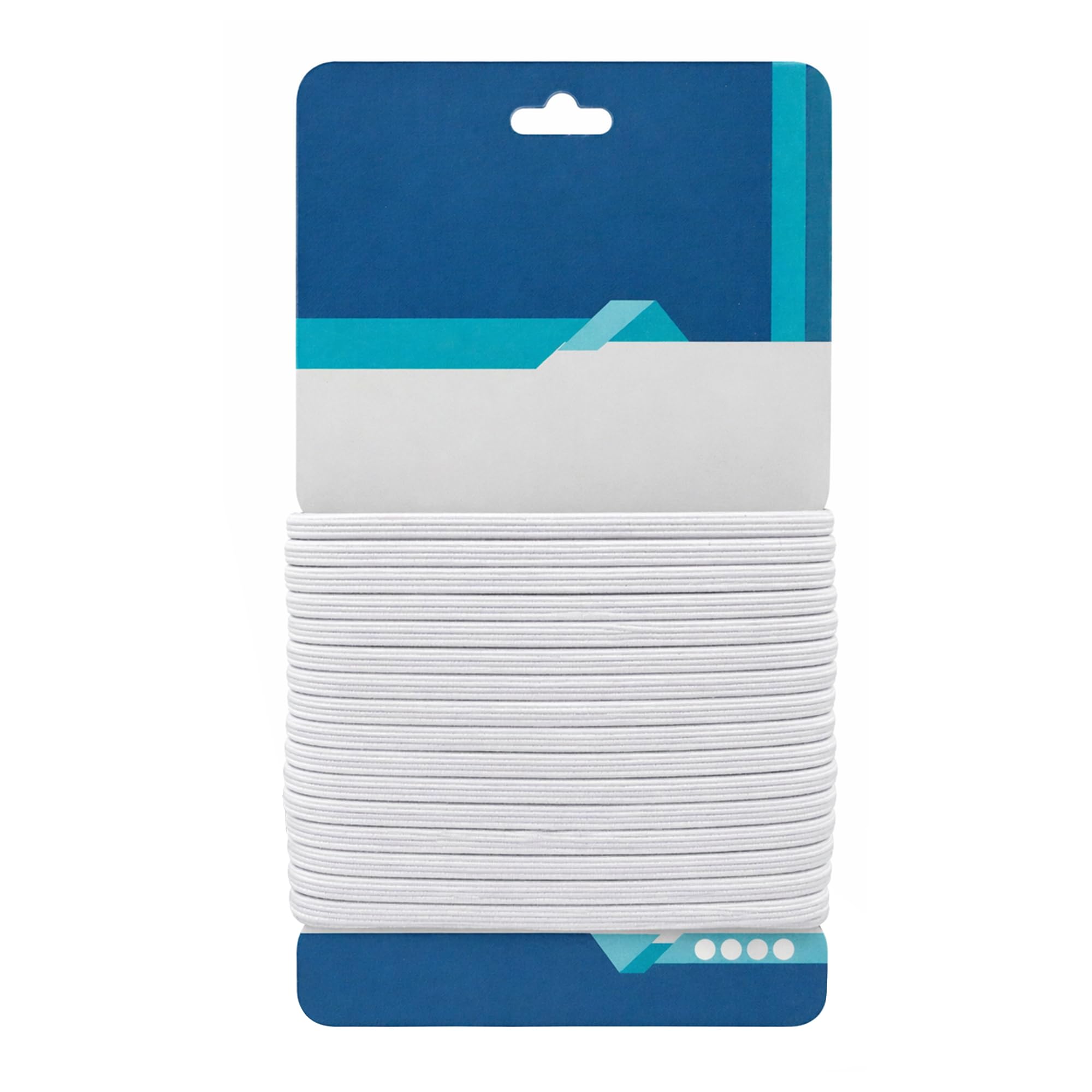 WedDecor Thick 3mm Flat Elastic Band for Sewing Threads for Dressmaking, Headbands, Trousers, Wig Bands, Arts, Crafts and DIY For Bracelet Making, Jewelry Making, Knitting, White, 3 Metres