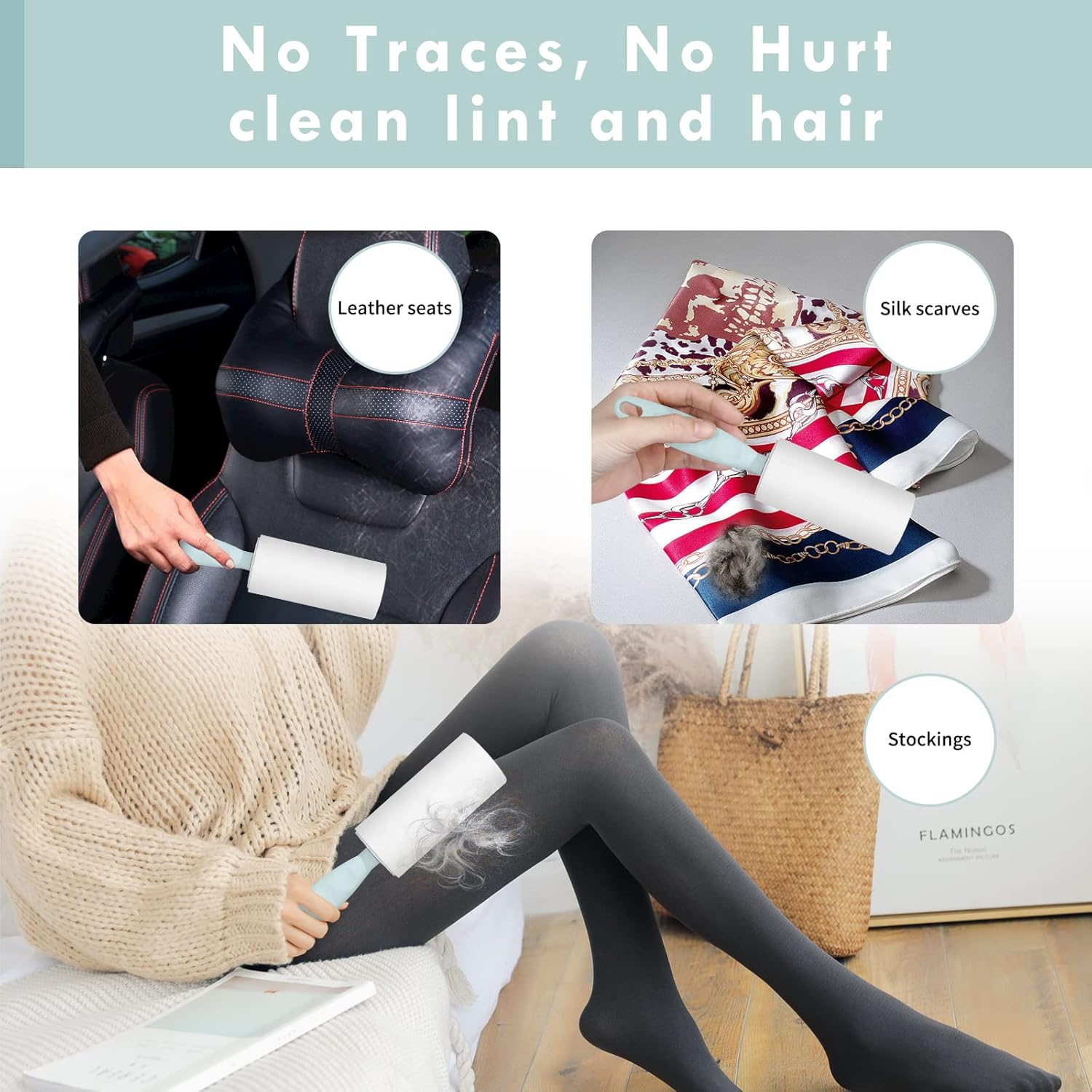 3IN1 Lint Remover Set /Lint Rollers with 4 Lint Roller Refills240