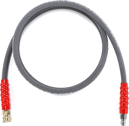 Miniatura 6 de M MINGLE Manguera de puente para lavadora a presión, manguera de látigo de 5 pies para lavadora eléctrica, conector de carrete de manguera con