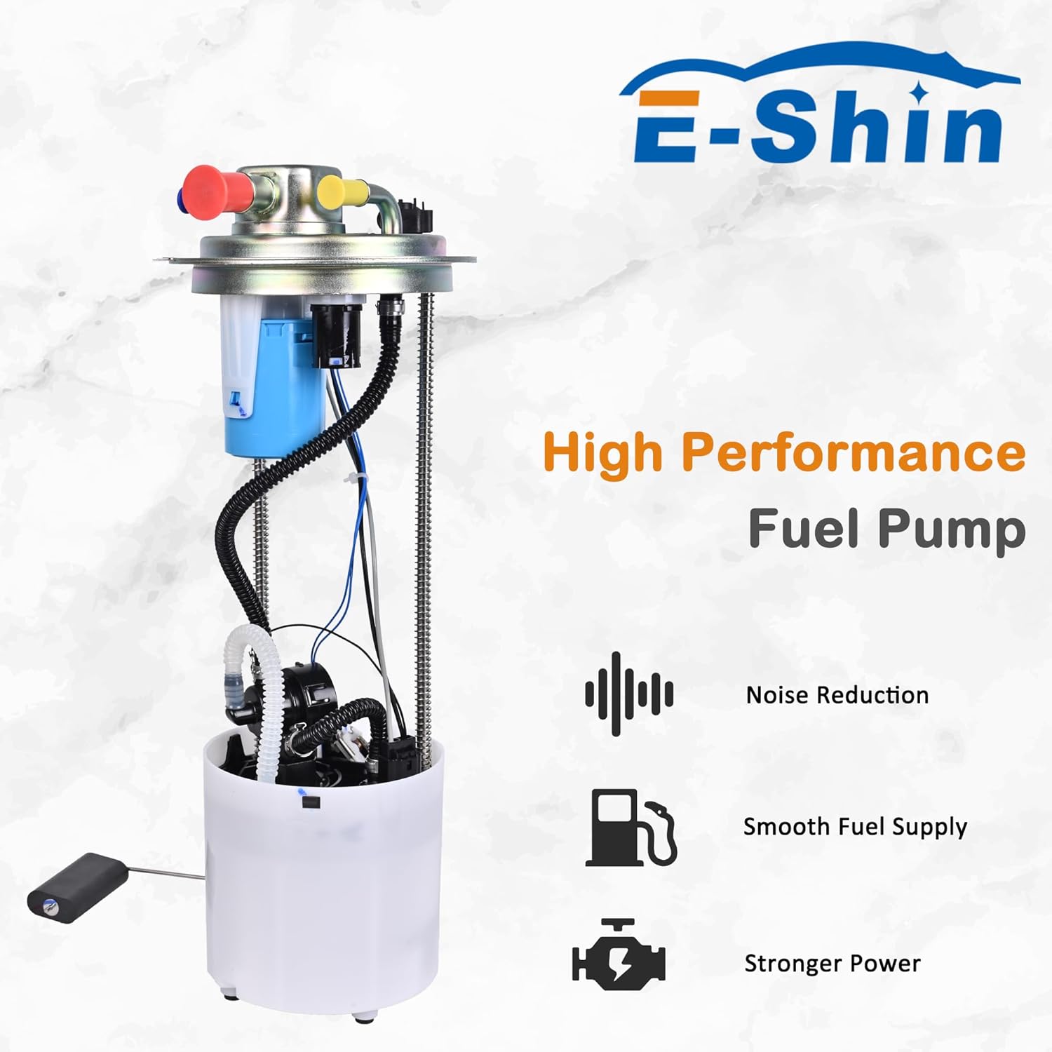 Fuel Pump Assembly with Sending Unit E4005M Compatible with 2010 2011 2012 2013 Chevy Silverado 1500 & GMC Sierra 1500 V8 4.8L 5.3L 6.2L Replace# FG1057 19257093 FPA69525 P77036M 66121