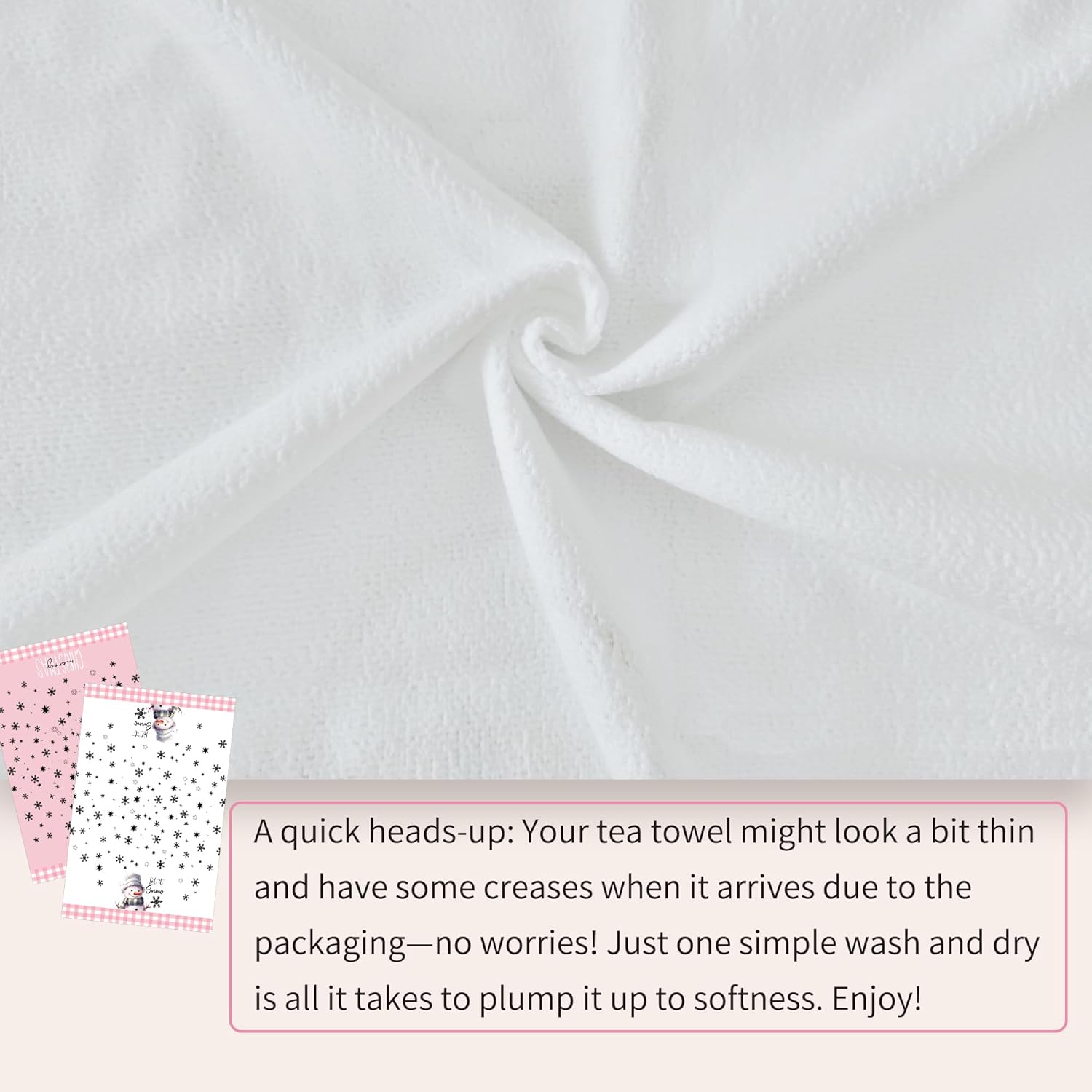 Merry Christmas Kitchen Towels Set of 2,Funny Snowman Dish Towels Holiday Home Indoor Bathroom Party Seasonal Decorations,Cute Pink Buffalo Plaid Farmhouse Decor,Winter Hand Towels - Image 7