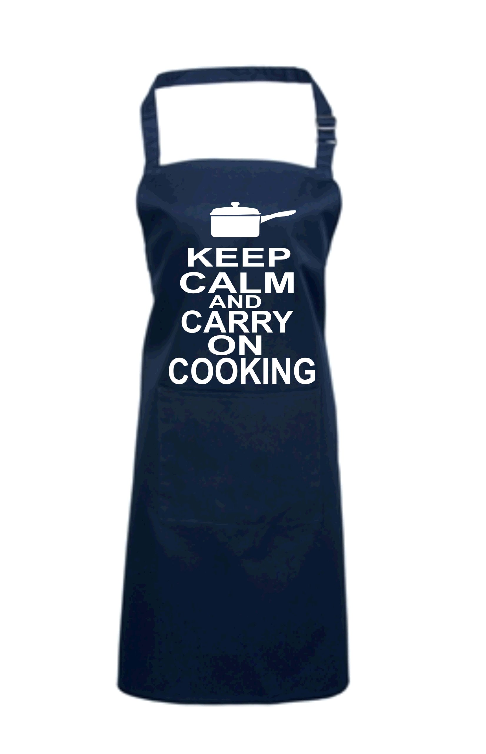 Edward Sinclair | Navy Apron | Keep calm and carry on cooking