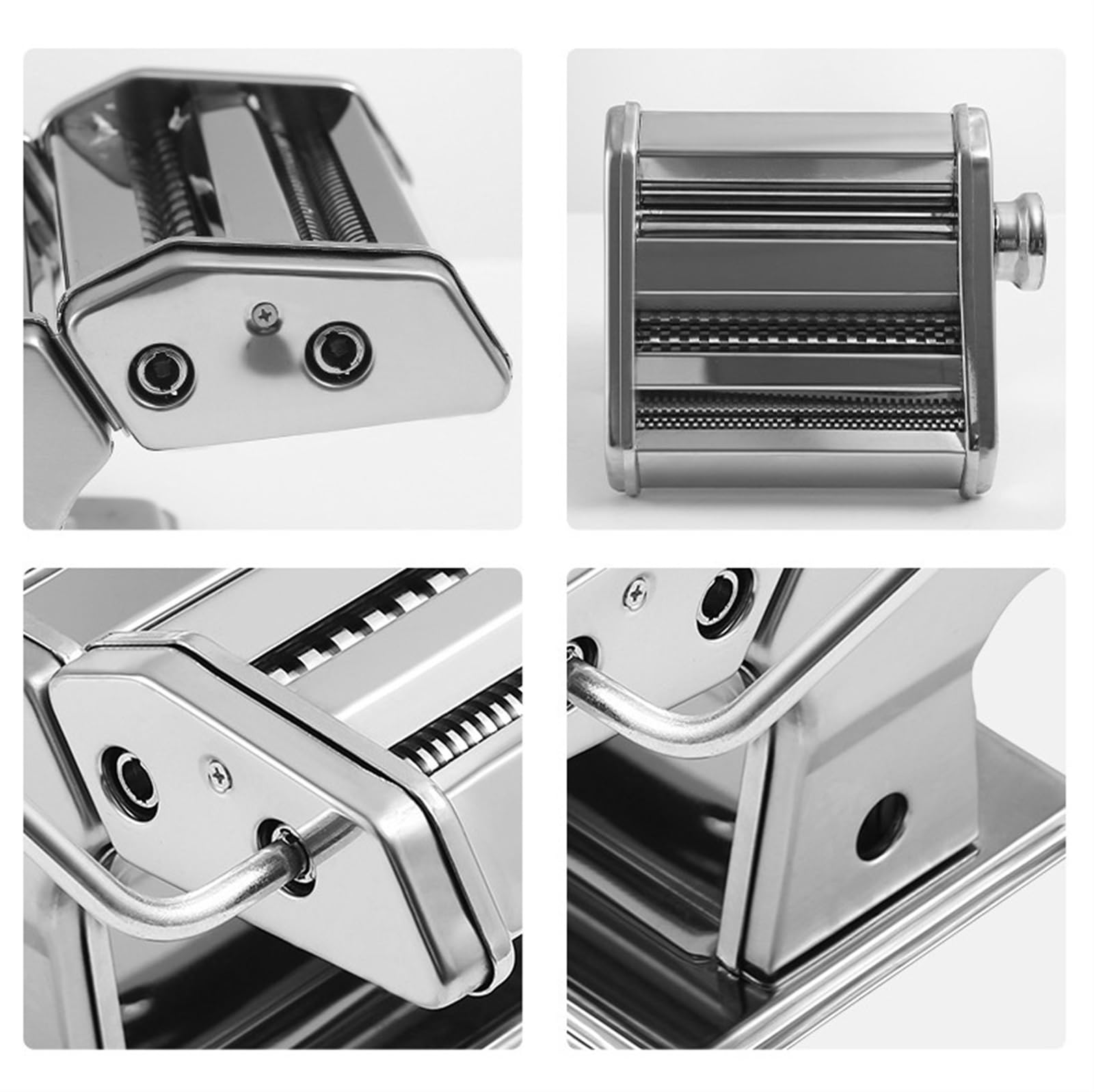 Máquina Pasta Máquina Manual para Hacer Fideos De Acero Inoxidable con 9 Ajustes Espesor Ajustables Cocina Utensilios