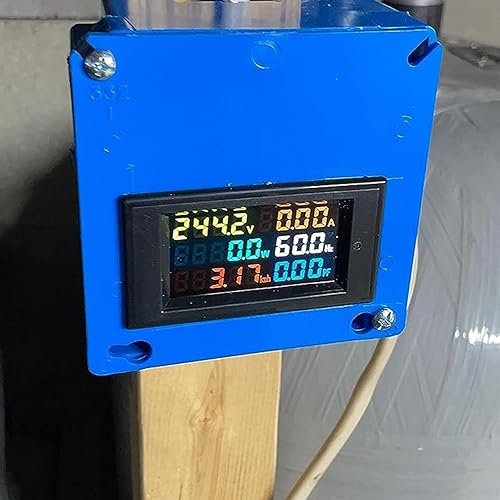 Miniatura 6 de Medidor de potencia de CA, multímetro de CA de 50-300 V 100 A con transformador abierto, pantalla digital, voltímetro de corriente, pantalla digital