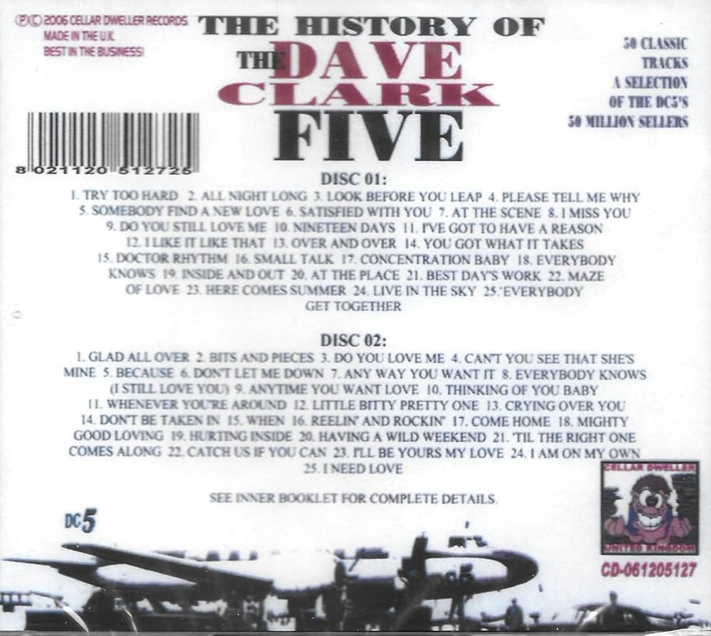 Amazon.com: History Of The Dave Clark Five: CDs & Vinyl