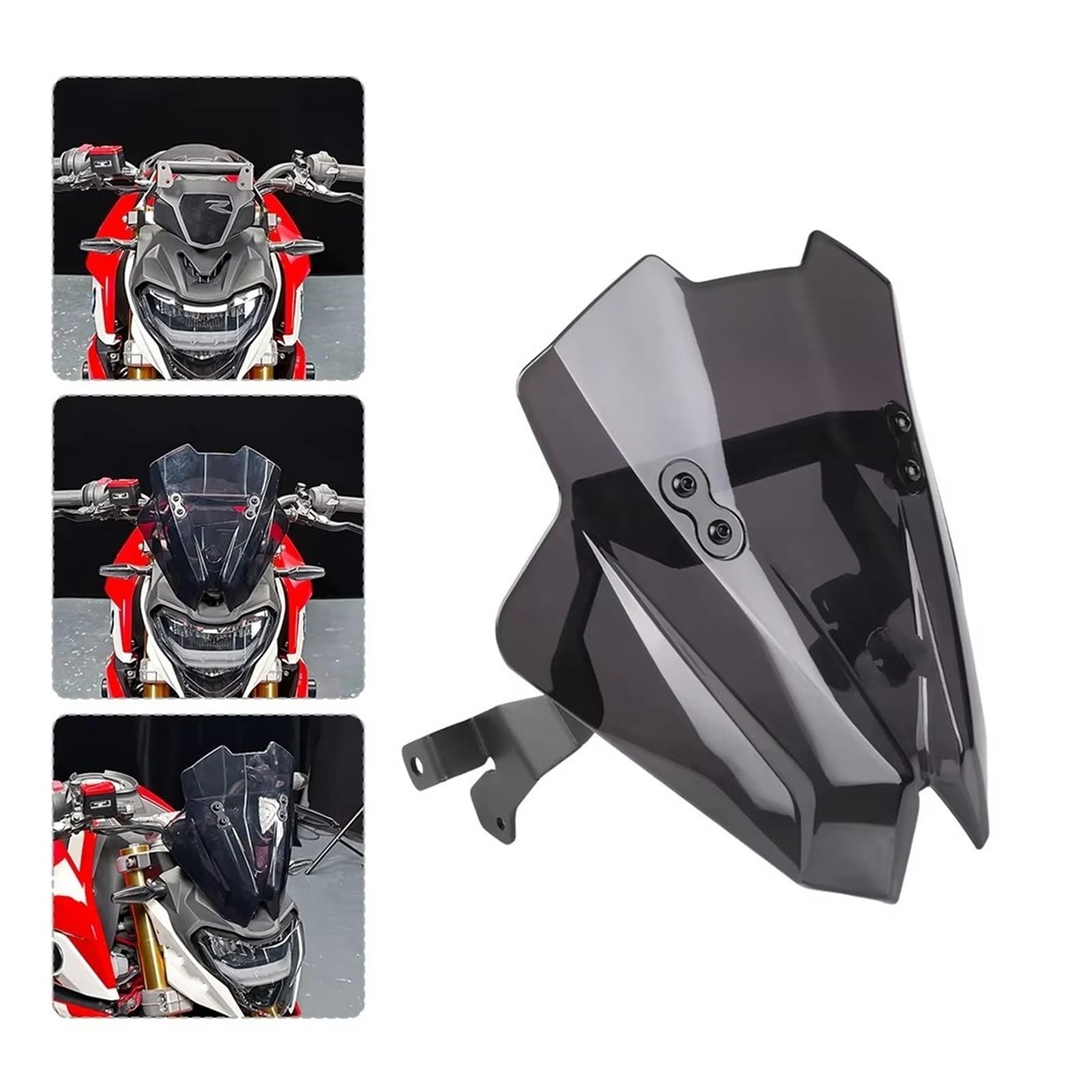 Parabrisas para G310R 2017-2025 Parabrisas Motocicleta con Navegación GPS Soporte Teléfono Deflector Viento