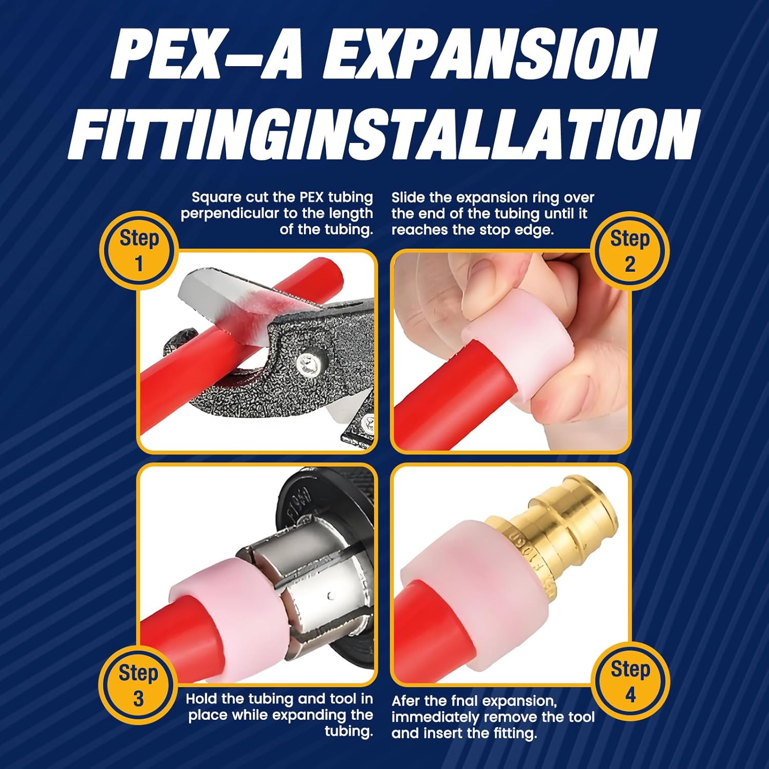 10PCS PEX A Fitting Expansion 1/2" x 1/2" Female NPT Drop Ear Elbow Fittings - Lead-Free Brass, ASTM F1960 & NSF Certified, Anti-Leak Design for PEX-A Tubing