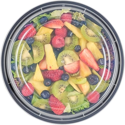 Miniatura 83 de Restaurantware Asporto - Cajas para llevar de 16 onzas, 50 recipientes de alimentos para llevar para microondas, tapas de plástico transparente Negro