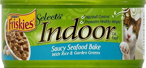 Nestle Purina Petcare 50213 Friskies Select - Mariscos para interiores con arroz paquete de 245.5 onzas