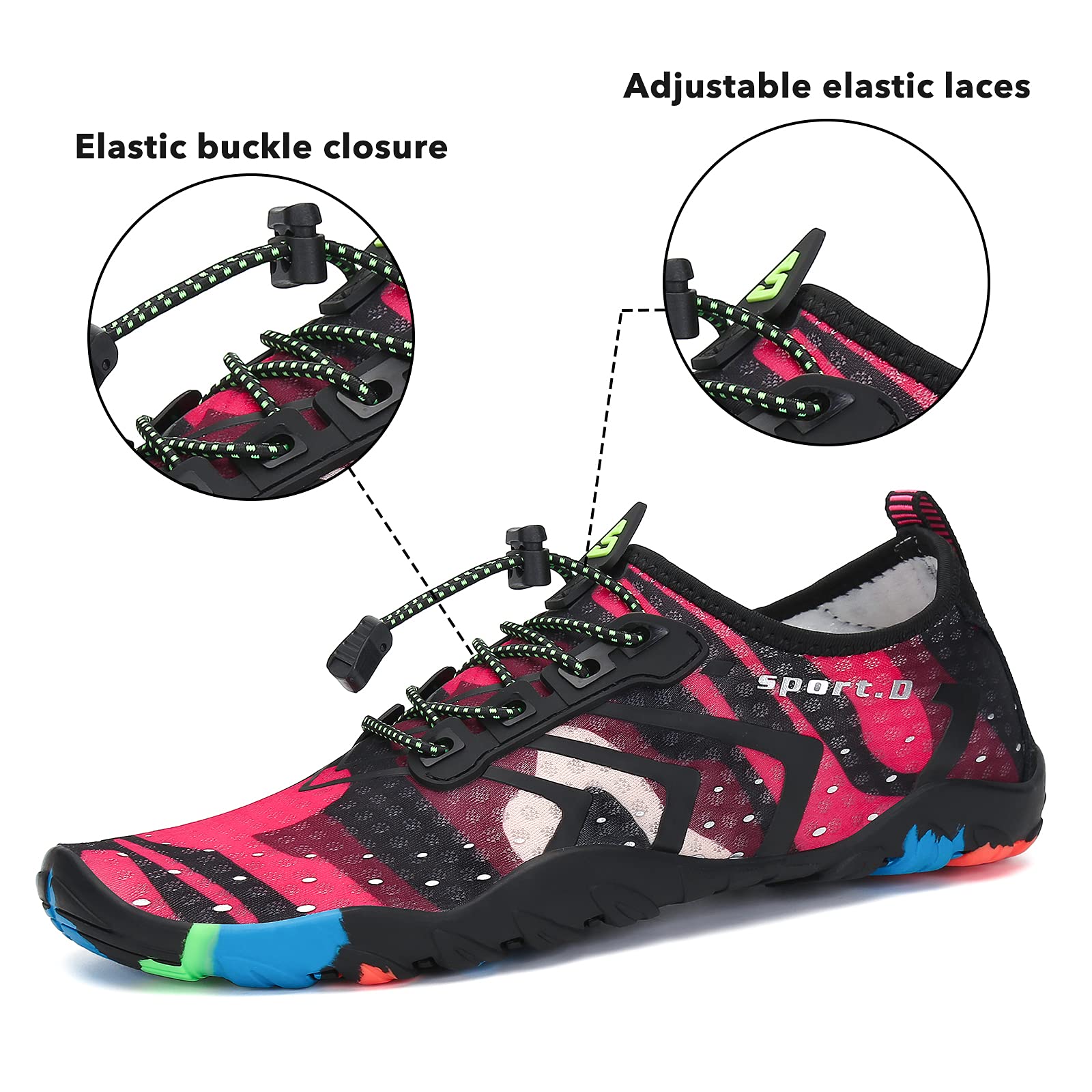SAGUARO Scarpe da Scoglio Donna Uomo Scarpette da Mare Bagno Spiaggia Water Shoes per Immersione Nuotare Acquatico