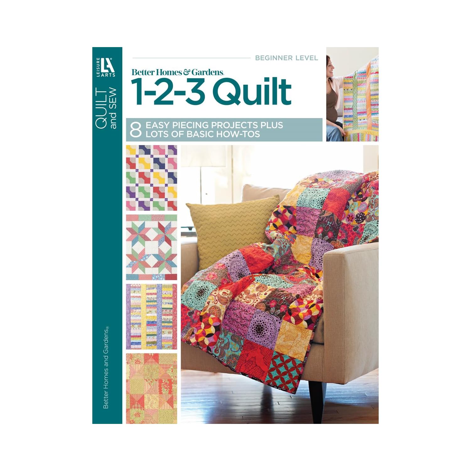 Leisure Arts Bhg 1-2-3 Quilt Quilting Book, Quilting Books, Quilt Books, Patterns for Quilting, Patterns, Books and Patterns, Pattern Books