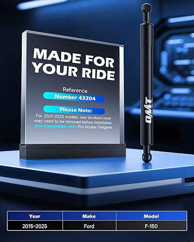 Miniatura 3 de Orion Motor Tech Compatible con accesorios de asistencia para portón trasero 15-25 F150, amortiguador de asistencia de elevación de portón trasero