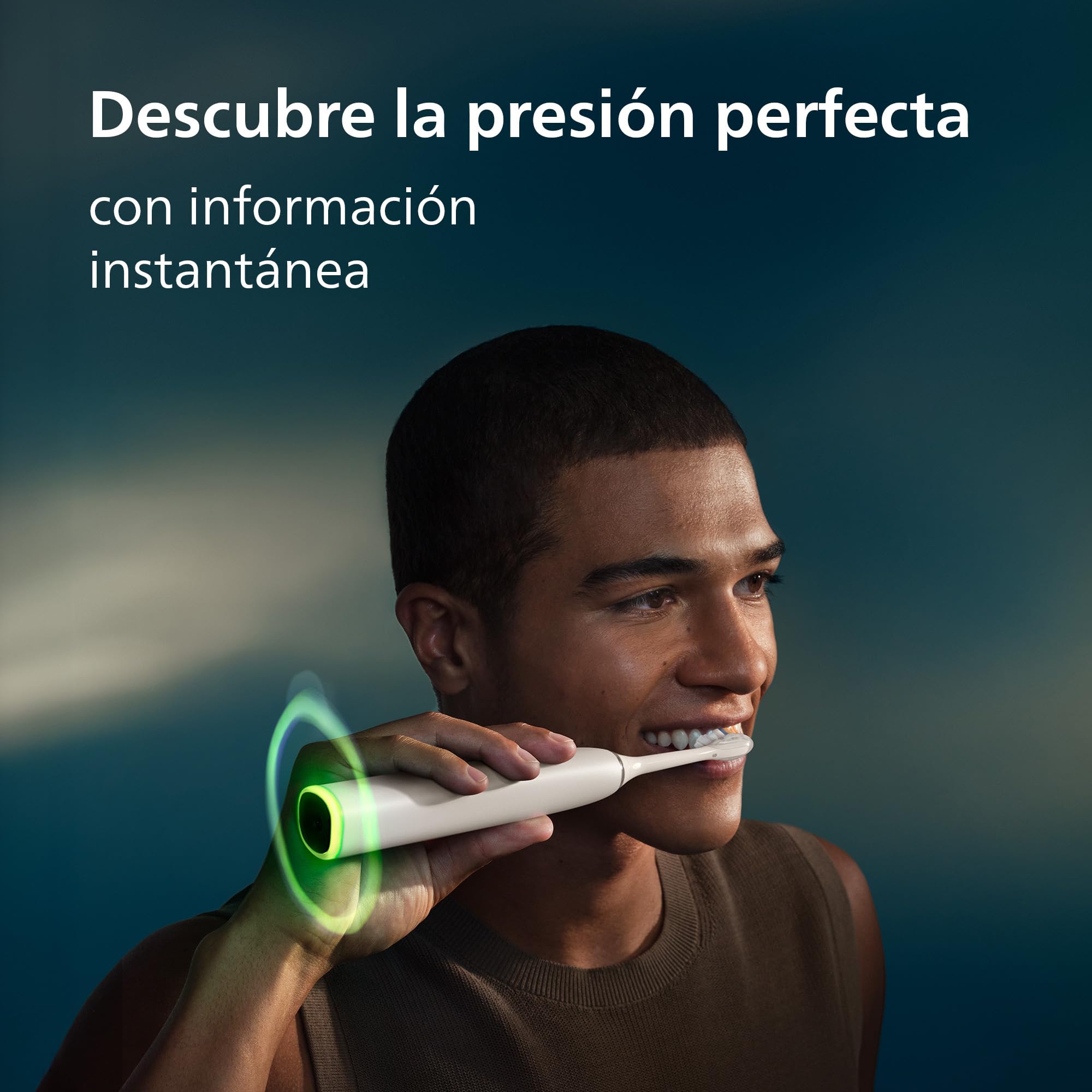 Philips Sonicare Next-Generation DiamondClean 8500 Cepillo de dientes eléctrico - con Smart Pressure Feedback y 18 ajustes, blanco talco, HX8514/11