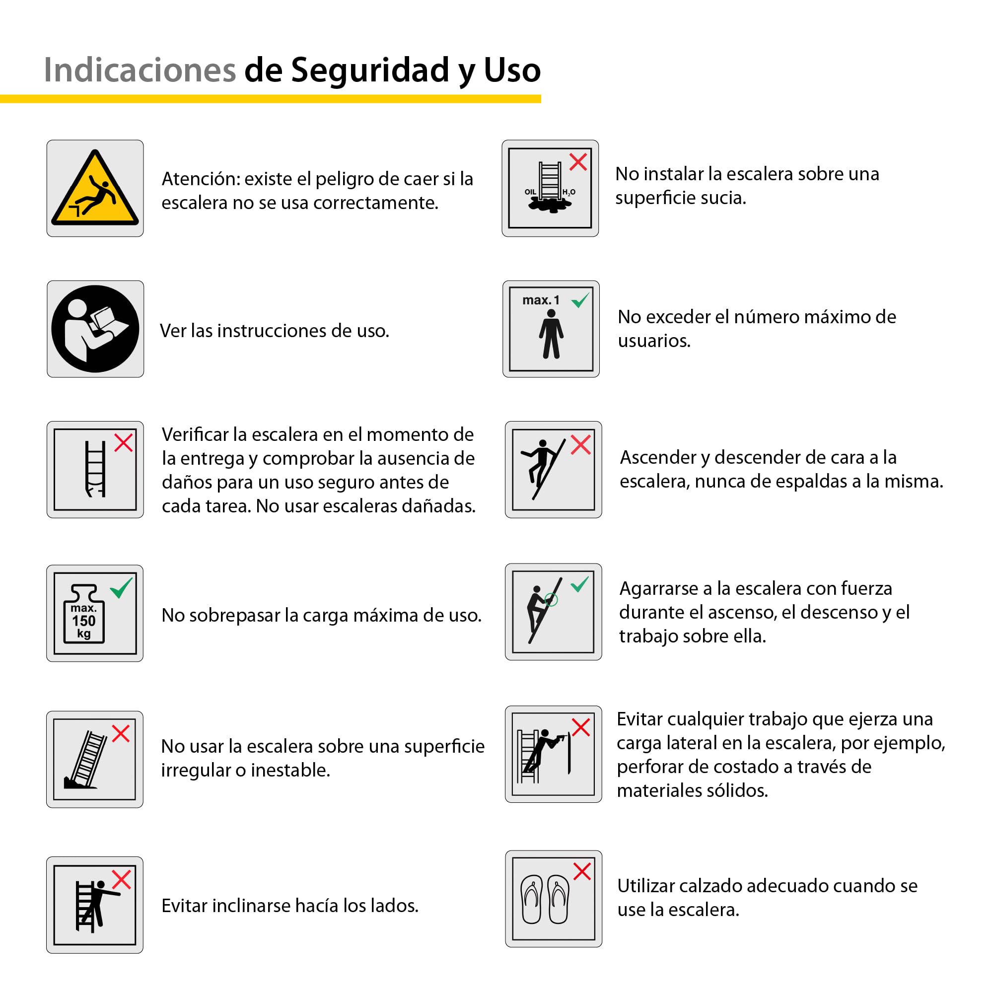 Escalera Multifunción Articulada Plegable de Aluminio de 4x4 hasta 4,70 Metros y hasta 150 kg