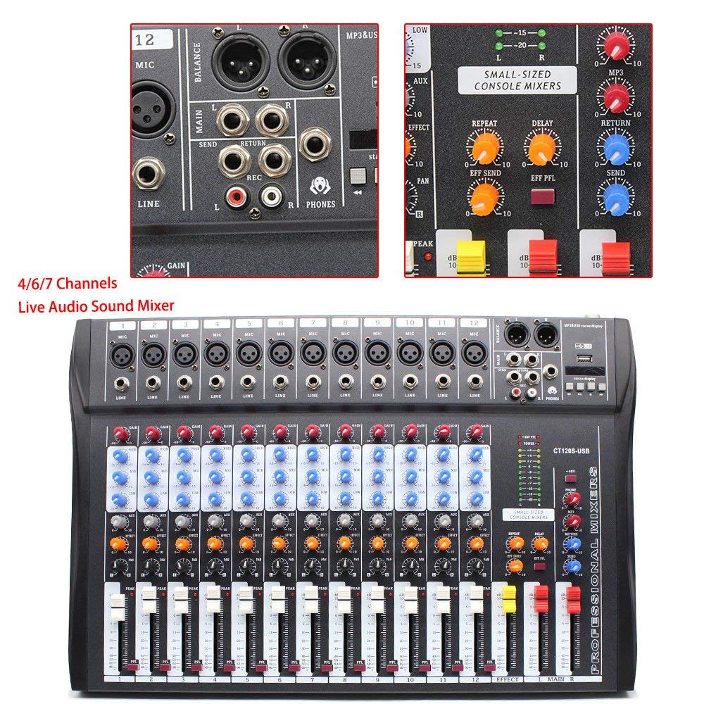 Amazon | DONNGYZ Professional Live 12 Channel Live USB Audio Sound