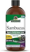 Nature's Answer Sambucus Elderberry Syrup 16 Ounce | Great Tasting Immune Support Supplement | Antioxidant, Vegan, Gluten Free, Made in USA | Single Count