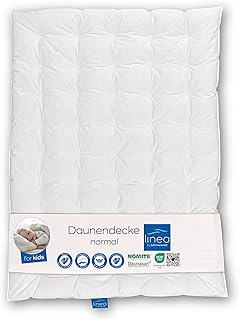 Böhmerwald 289600-10 - Edredón, 100 x 135 cm, 90% de plumón y 10% de Plumas, Nivel térmico Normal, Color Blanco