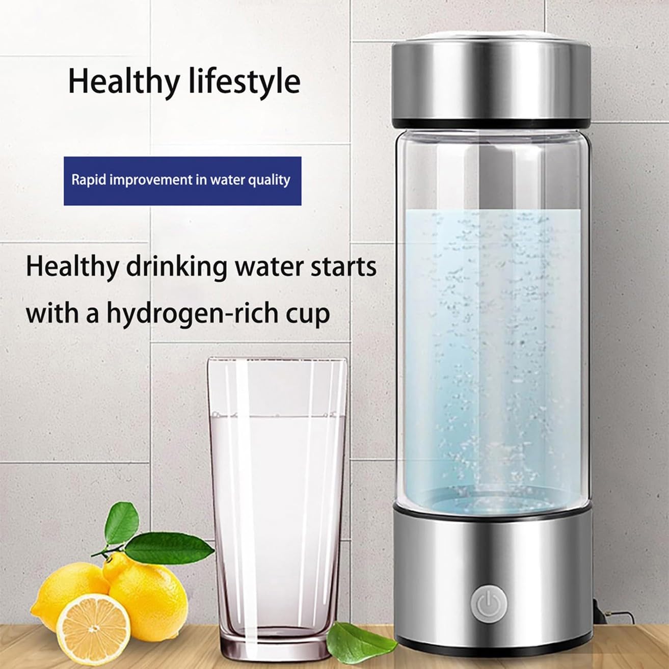 Bottiglia d'acqua a idrogeno con tecnologia PEM SPE - Essentials 2024