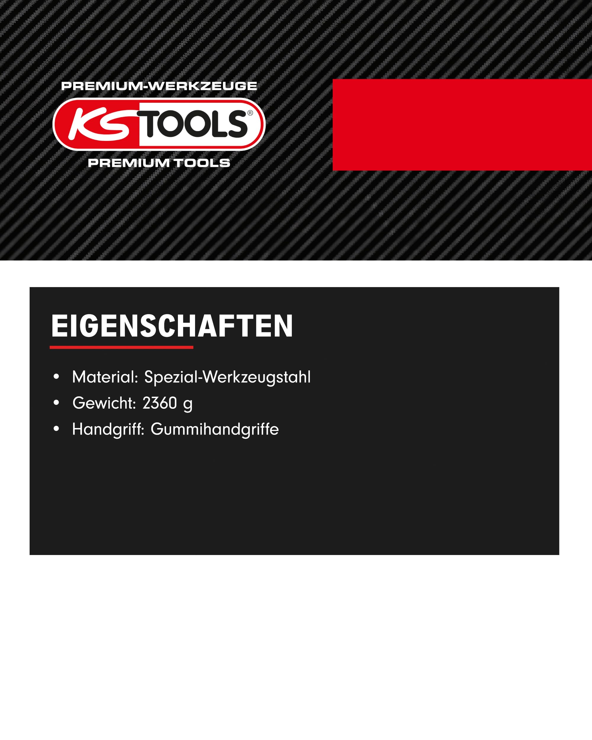 KS Tools Vibro-Impact Lösewerkzeug für Spurstangen 150.1608 I Spezialwerkzeug KFZ zum Lösen von Spurstangen, Konterverschraubungen & Achsenverschraubungen