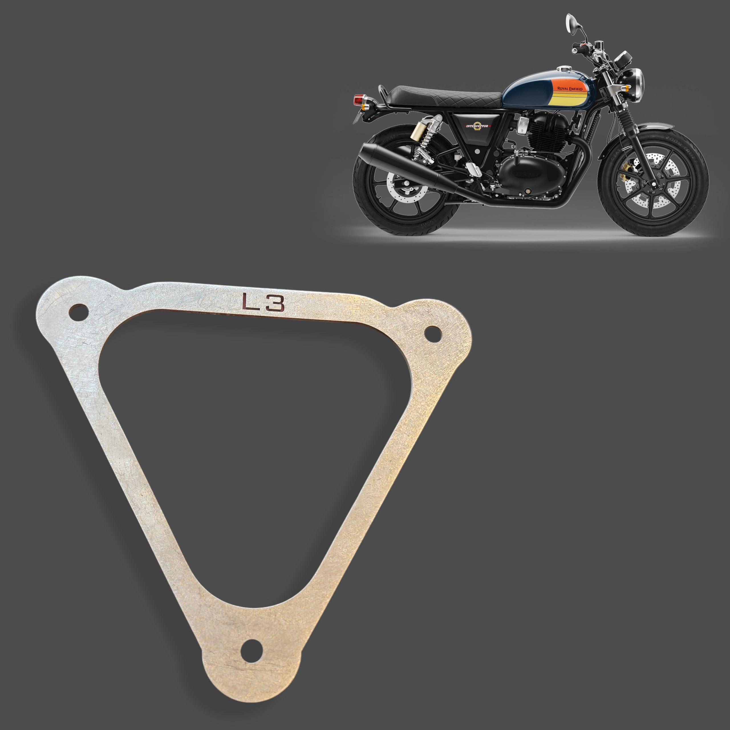 L3 MODZ Air Filter Plate Cap Compatible with Interceptor 650, Continental GT 650 & Bear 650 | OEM & Aftermarket Air Filter Support | Heavy-Duty Stainless Steel Construction | Rust Resistant-image-15