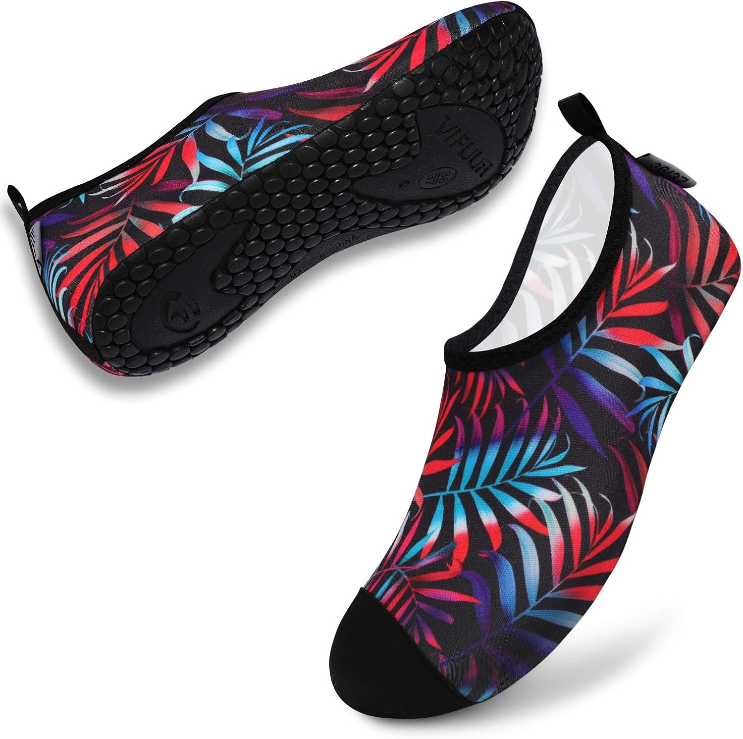 VIFUUR Womens Mens Water Shoes Barefoot Yoga Shoes Quickly Dry Aqua Shoes for Outdoor Snorkeling Beach Swim Surf