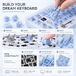 GATERON Sea Salt Smoothie Linear Keyboard Switch, Full POM RGB, Pre-lubed, for MX Mechanical Keyboard (35)
