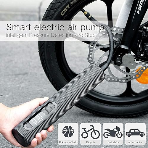 Miniatura 6 de Fucare Compresor de aire eléctrico portátil con detección de presión digital inteligente de neumáticos recargable luz LED bomba de aire eléctrica