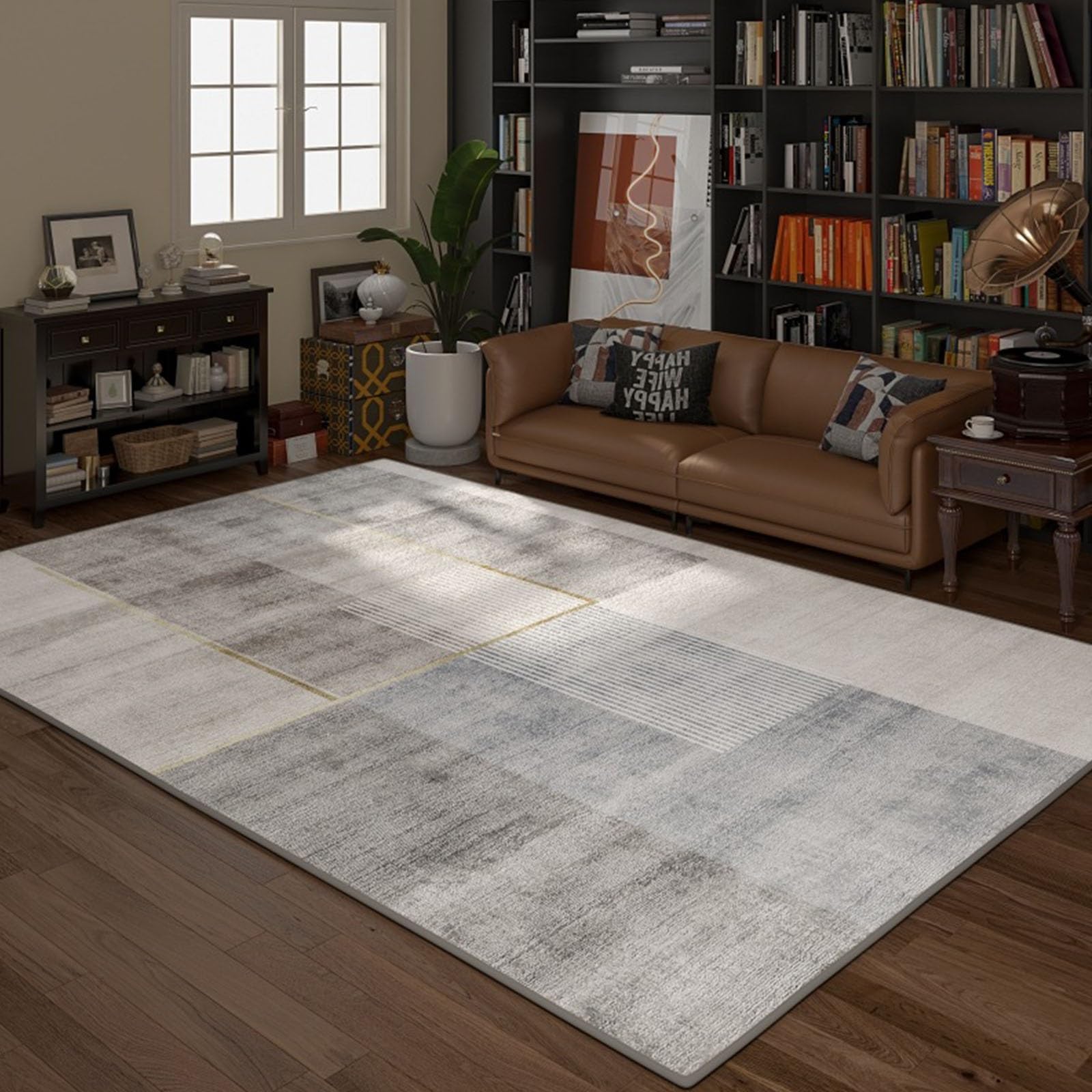 Alfombra calefactable con temperatura ajustable y tecnología de grafeno | Alfombra calefactable para suelo (bajo escritorio o zona de juegos) con niveles de calor ajustables(A,80*200CM)